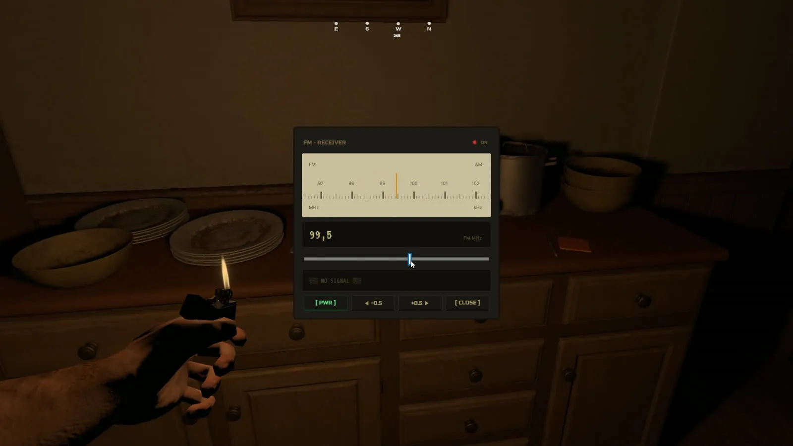 Sintonizando la radio a la luz de un mechero